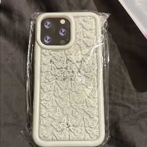 Butterfly Pattern Phone Case - White